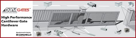 Duragates, high performance cantilever sliding gate hardware